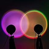 【USB POWERED】 -Umweltfreundlich und Es gibt mehr Stromversorgungsoptionen, da alle USB-Anschlüsse zur Stromversorgung unserer Rainbow Sunset Stehleuchte verwendet werden können ， wie ein Display, ein Laptop, ein mobiles Netzteil oder ein Handy-Ladegerät oder ein Computer usw.