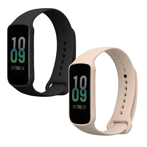 kwmobile 2X Sportarmband kompatibel mit Amazfit Band 7 Armband - Fitnesstracker Band Set aus TPU Silikon