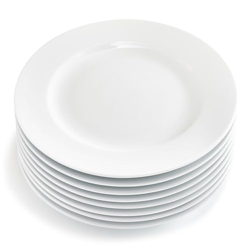 Sur La Table Bistro Round Dinner Plates, White