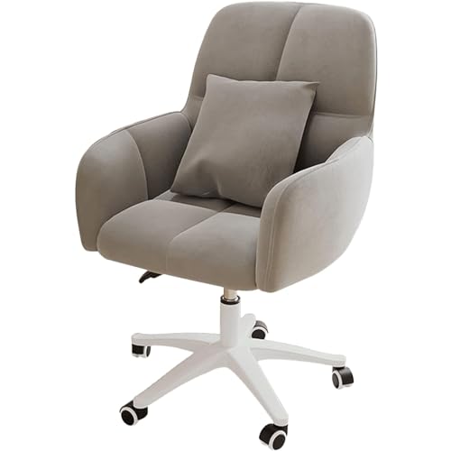OZBMA Silla ergonómica para Juegos, giratoria 360°, con Altura Ajustable y cómodo cojín de Escritorio, Ideal para aliviar el Dolor de Espalda - Estilo Ejecutivo (Gris)