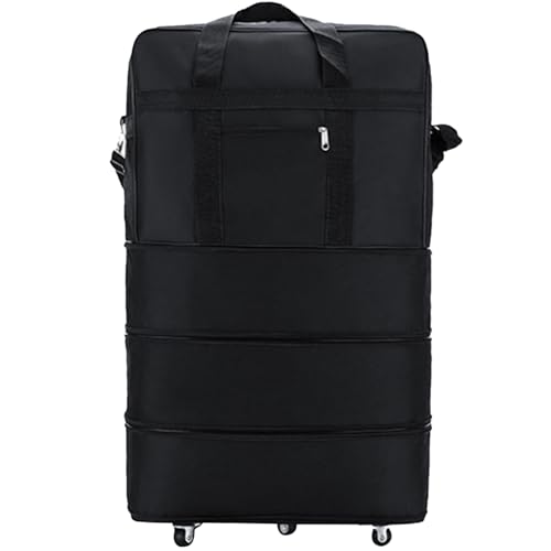 Jeorywoet Gran Capacidad 91.Bolsa de Lona con Ruedas Maleta Impermeable Plegable expandible con Ruedas Bolsa de Viaje para Hombres y Mujeres Viaje de Negocios