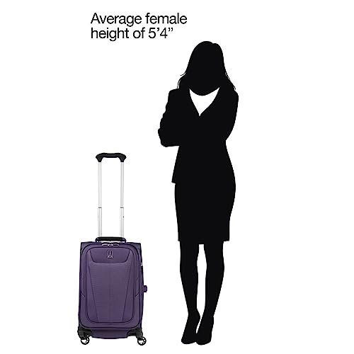 Travelpro Maxlite 5 Softside Expandable Luggage With 4 Spinner Wheels, Lightweight Suitcase, Men And Women, Imperial Purple, Carry-On 21-Inch #TOP6