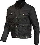 Quatre poches extérieures Merlin Millington D3O Blouson ciré moto, schwarz, L