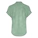 Women's Summer Tank Loose Fit Pleated V Neck Sleeveless Top Curved Hem Flowy Travel Shirts Women Hot (Green, XXXXXL)