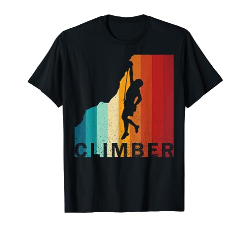 Escalador vintage Escalada en roca Escaladores de montaña en roca Camiseta