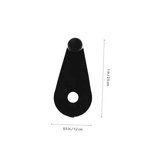 HEMOTON 50 Peças De Plástico Para Porta De Armário De Guarda-Roupa Com Clipe De Vidro