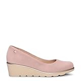 miMaO Zapatos cómodos con cuña para Mujer en Piel Rosa, EU 38