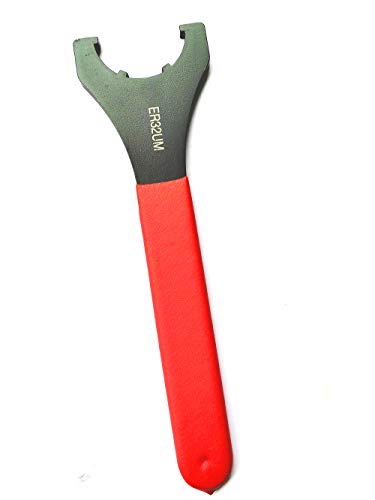 ER32UM Red Collet Chuck Wrench Spanner Precision Collet Wrench CNC Milling for Clamping Nut and Screw (ER32UM)