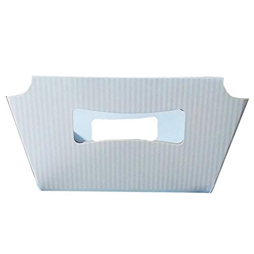 Cesta de Papel Páscoa Pedro Coelho Azul 27cm x 18cm