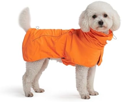Spark Paws Dog Raincoat, Waterproof Windproof Rain Jacket, for Sm...