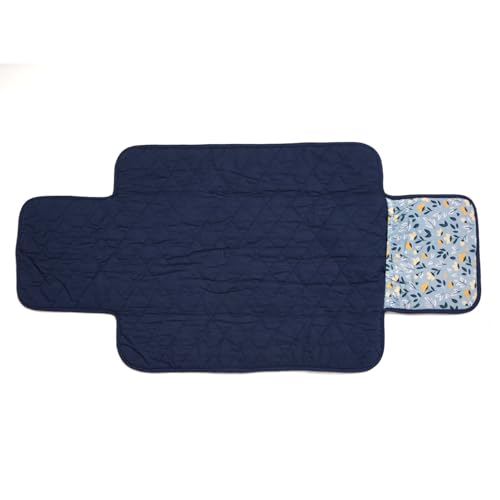 Image of Tidy Sleep Portable Diaper Changing Mat /Pad for Newborns & Infants Baby 0-24 Months Light Weight, Portable, Water Proof (Green Flower)
