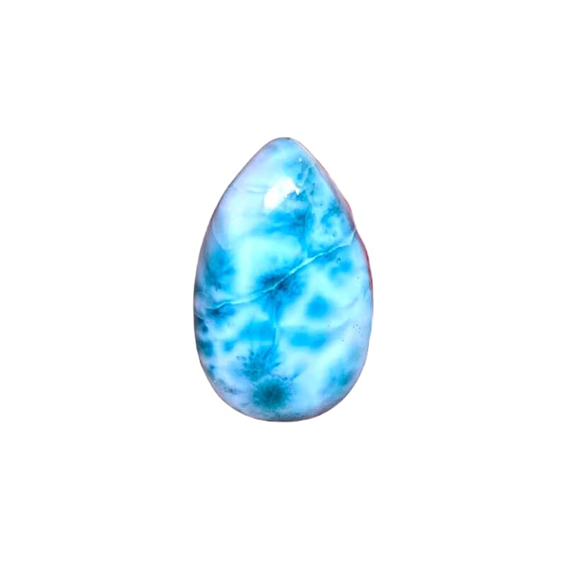 Larimar de fabrication de bijoux cabochon poire 22x13x7mm pierre naturelle en vrac