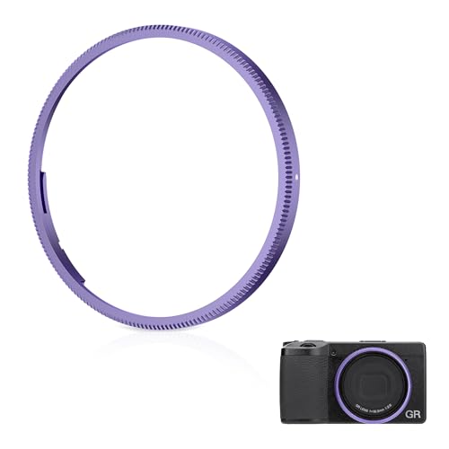 Anillo decorativo de lente metálico JJC para Ricoh GR IV HDF Monochrome, morado miniatura 1