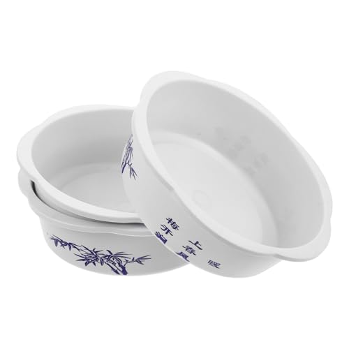 PRETYZOOM 3pièces Pots De Fleurs Hydroponiques Lotus Et Nénuphar Plastique sans Perforation Décoratifs Et Étanches pour Plantes Intérieur Et Extérieur Vasques Compactes pour Aménagement Flor