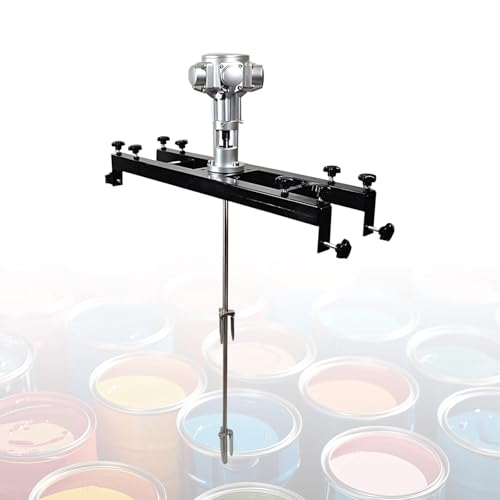 Air Agitator Pneumatic Mixer Machine, 1/2HP 3/4HP Industrial Grade Air Driven Mixer With Clamp Mount For 1000L Drum And Tote(3cylinders)