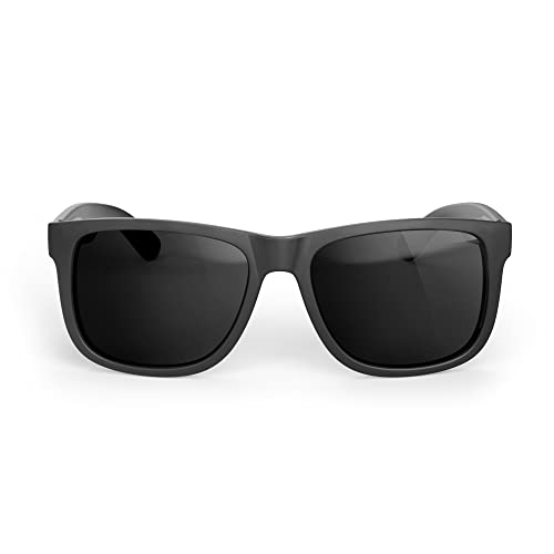 Vanmage Polarized Sunglasses For Men Women, Classic Black Square Frame Shades With Uv Protection, Dark Shading For Outdoors, Black Frame Grey Lens #TOP7