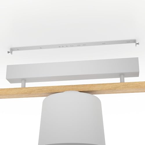 Eglo Mariel, Plafoniera A 3 Luci In Legno Grigio Naturale - 4