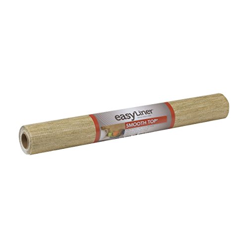Duck Brand Smooth Top Easy Liner Shelf Liner for Kitchen Cabinets, 20-Inch x 6-Feet, Burlap