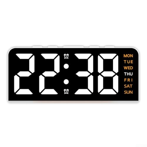 Elegante reloj digital con función de control de sonido y diseño elegante, complemento perfecto para tu escritorio o dormitorio (G)