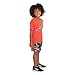 adidas Boys' Short Sleeve T-Shirt and Shorts 2-Piece Set, Bright Red and Black, 4 Toddler