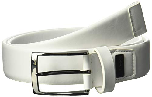 Nike Men's Total Stretch G-Flex Leather Belt, White, 40