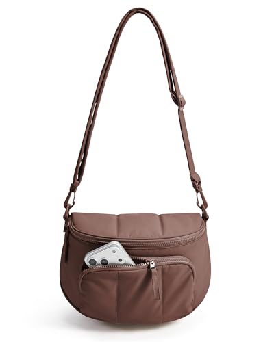Image of BAGSMART Crossbody Bags for Women, Puffer Cute Bum Bag with Pouch, Quilted Hobo Bag for Daily Travel College