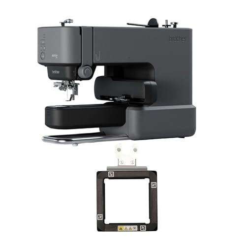 Brother Skitch Single-Needle Embroidery Machine and Magnetic Narrow Frame Attachment Bundle