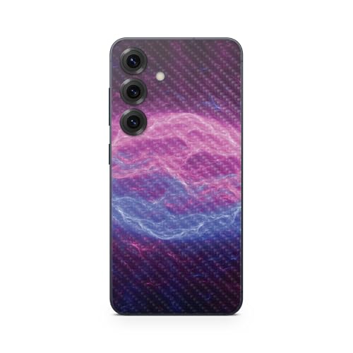 Carbon Fiber Phone Skin Compatible with Samsung Galaxy S25 - Raw Energy - Premium 3M Vinyl Protective Wrap Decal Cover - Easy to Apply | Crafted in The USA by MightySkins