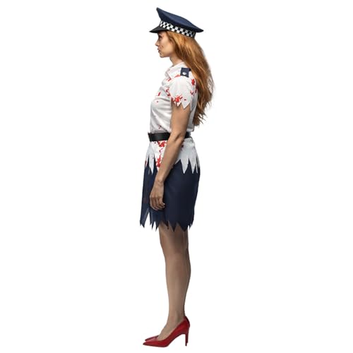 Boland - Kostium dla dorosłych policjantka zombie, przebranie, Halloween, horror policjantka