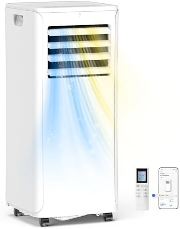 12,000 BTU Portable Air Conditioner With Heat, Wifi 3-in-1 AC Uni...