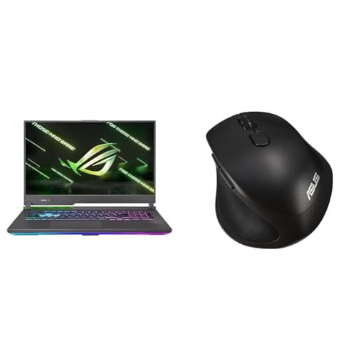 ASUS ROG Strix G15 (2022), 15.6″(39.62 cms) FHD 300Hz/3ms, AMD Ryzen 7 6800H, RTX 3060 6GB Graphics, (16GB RAM/1TB SSD), G513RM-HF274WS MW203 Mouse (Black)