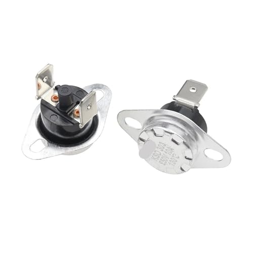 Termostato KSD301 de 60°C para reparar cafeteras y termos con corte térmico manual NC 3