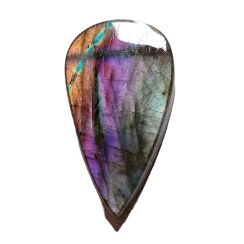 Pierre gemme labradorite 40x22x6mm véritable sélectionnée pour haute bijouterie