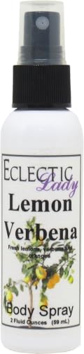 Eclectic Lady Lemon Verbena Body Spray, 2 ounces, Body Mist for Women with Clean, Light & Gentle Fragrance, Cologne with Soft, Subtle Aroma For Daily Use