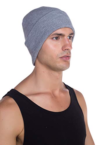 Image of Top Level Beanie Men Women - Unisex Cuffed Plain Skull Knit Hat Cap