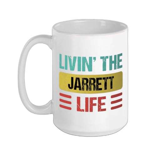 Jarrett Name Ceramic Mug, White, 15oz