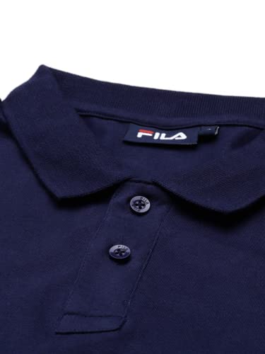 Image of Fila Men's Solid Regular Fit Polo Shirt
