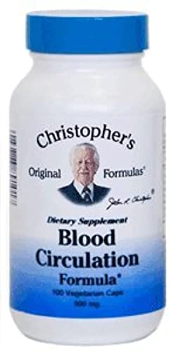 Christopher's Original Formulas Blood Circ Formula Capsules, Herbal Supplement for Cardiovascular & Circulatory Wellness, 100 Capsules