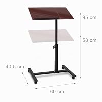 Relaxdays Laptoptisch höhenverstellbar, Laptopständer Holz, rot-braun – Ansicht 3