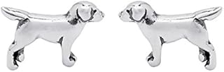 Boma Jewelry Sterling Silver Labrador Retriever Dog Stud Earrings