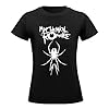 MaryRWhiting Women's My Vintage Chemical Logo Short Sleeve Romance Black Cotton Tee T Shirts Crew Neck T-Shirt Tops Band Tshirt for Women Big Teen Girl Fans Merch Clothes Gift #1