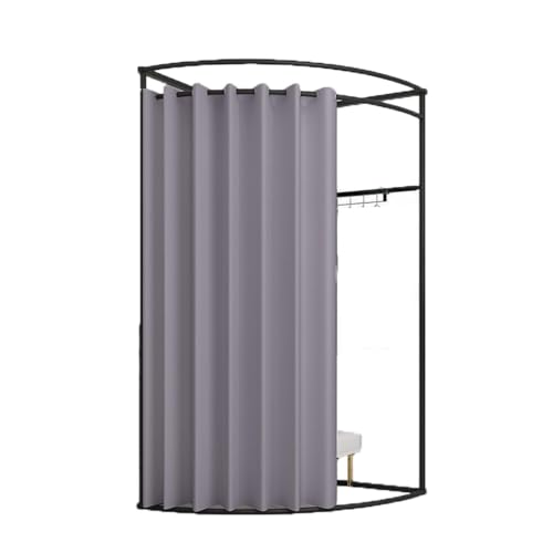 Manque d'espace ? Cabine d'essayage d'angle en C pour boutique - 2