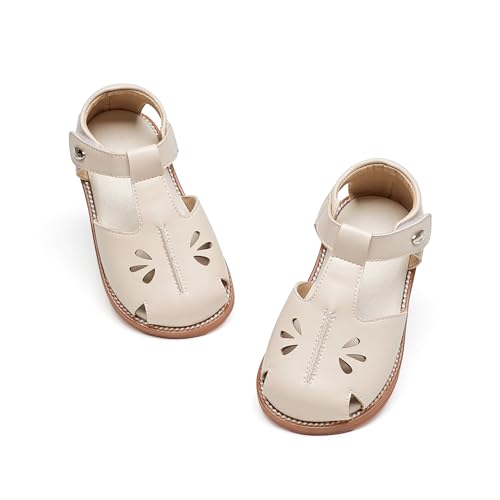 Image of Felix & Flora Toddler Girls Sandals Soft Rubber Princess Flat Shoes Flower Girl Shoes