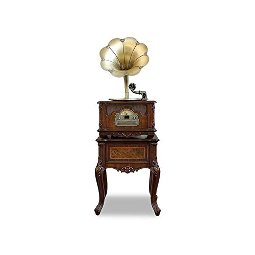 Tourne-Disque Rétro Tourne-Disque, Tout en Un Phonographe Vintage Gramophone Nostalgique pour avec Corne de Cuivre, Haut-Parleur Intégré Aux-in/USB/Radio FM - Les Beatles, Paul McCartney, John Lennon, RIngo Starr, George Harrison Tourne-Disque Rétro Tourne-Disque, Tout en Un Phonographe Vintage Gramophone Nostalgique pour avec Corne de Cuivre, Haut-Parleur Intégré Aux-in/USB/Radio FM