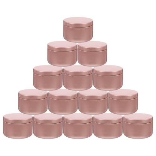 24 Pcs Pink Aluminum Candle Tins - 2.04 Inch Round Containers for Diy Candles Multi-Purpose Storage and Organizing Small Items