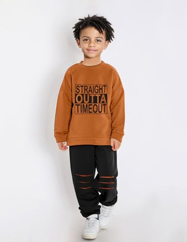 Image of TUEMOS Toddler Boy Clothes Sweatsuits Fall Winters Boy Outfits
