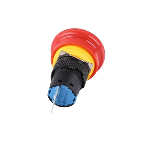 Interrupteur bouton-poussoir d'arrêt d'urgence 16mm avec mécanisme de verrouillage fiable