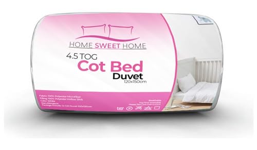 Home Sweet Home UK Anti Allergy 4.5 Tog Toddler Cot Bed Duvet