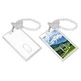 Bracelet Détachable : ce porte-carte photo est livré avec un élégant bracelet de perles et un pendentif papillon. Vous pouvez le porter comme un accessoire de poignet élégant ou le détacher et l'attacher à votre sac pour un transport pratique et élégant.