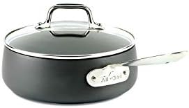 All-Clad Hard Anodized Nonstick Sauce Pan Cookware, 2.5-Quart, Black